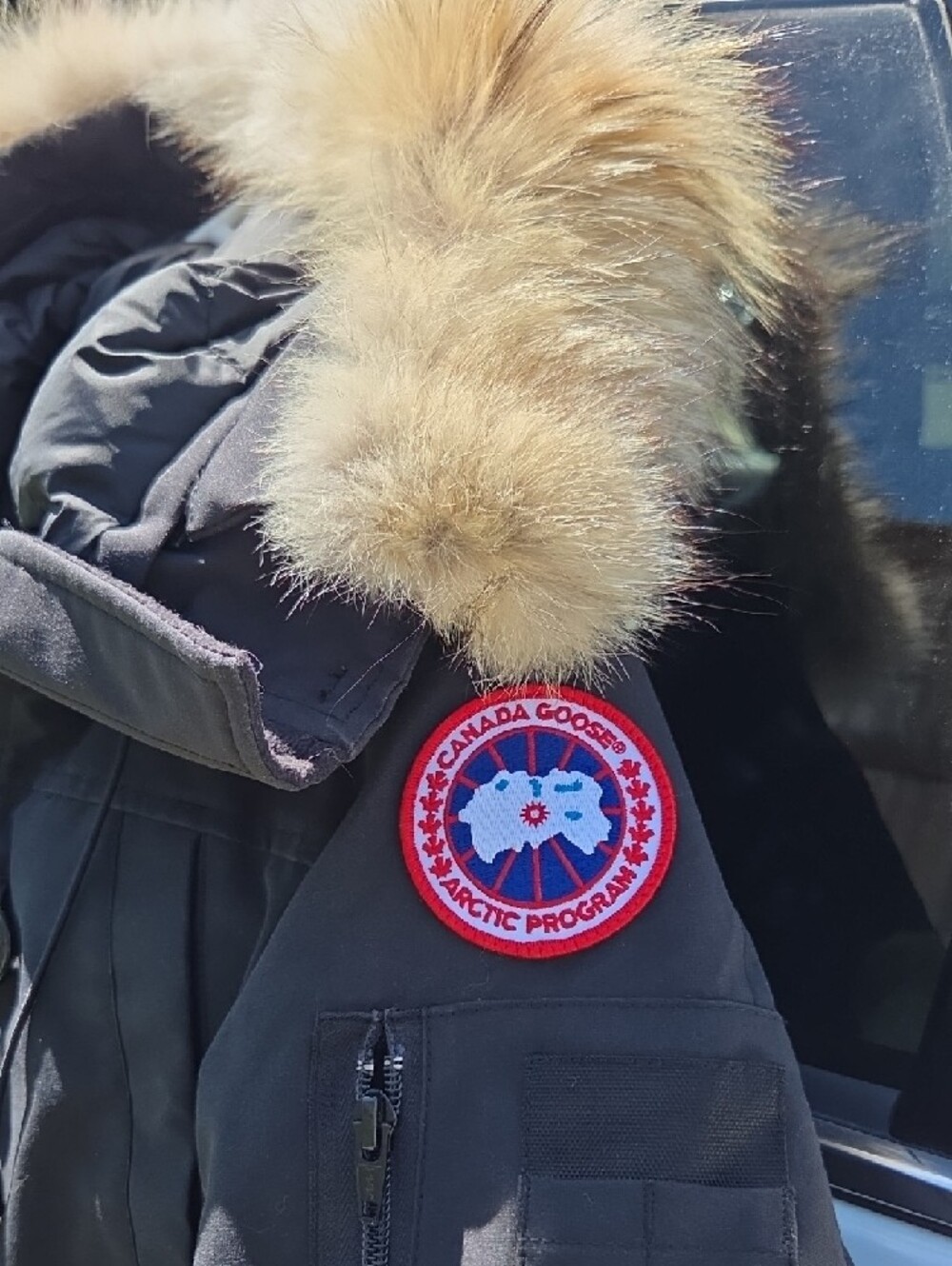 Canada Goose Womens Hooded Bomber Jacket with Removable Fur Trim - Picture 2 of 15